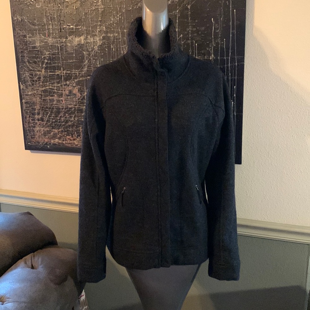 The North Face Wool Blend Faux Fur Fleece Lined Jacket